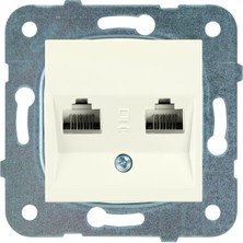 Data Store Viko Karre-Meridian Krem 2li Nümeris Cat3 Mekanizma