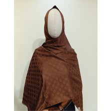 Esima Butik Kare Desen Özel Seri Ipeksi Dokulu Jakar Şal