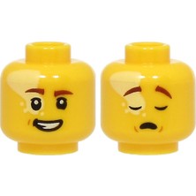 LEGO Minifigür Parçaları: Kafa: 3626PB3684