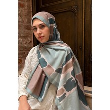 Levamor Kadın Empirme Soft Noly Geometrik Desenli Pamuklu Likralı Şal