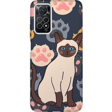 Lelia Xiaomi Redmi Note 11 Pro Uyumlu Baskılı Şeffaf Telefon Kılıfı | Koleksiyon: Pawprint Stories