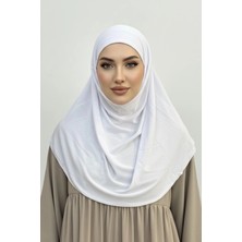 Levamor Kadın Viskon Likralı Kendinden Boneli Pratik Hazır Şal