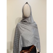 Esima Butik Kare Desen Özel Seri Ipeksi Dokulu Jakar Şal