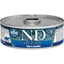 N&d Nd Ocean Tahılsız Ton Somon Yetişkin Yaş Mama 70 gr x 3 Adet