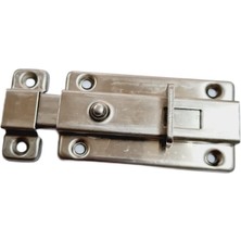 Nobel Paslanmaz Çelik 7 cm Otomatik Kapı Sürgüsü – Dayanıklı Kapı Kilit Sürgüsü