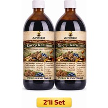 Apimed Enerji Karışımı 700 gr x 3 | Doğal Pekmez Karışımı, Propolisli Bitkisel Destek (3’lü Set)