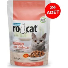 Ro-Cat Somonlu Yetişkin Yaş Kedi Maması 85 gr x 24 Adet