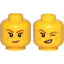 LEGO Minifigür Parçaları: Kafa: 3626PB2145