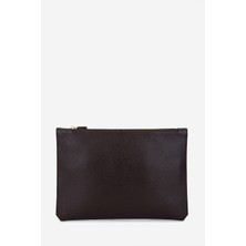 Valmenti Unisex Hakiki Deri Kahverengi El Çantası 1012 2030 Cnt SK25-26 Kahve Fltr