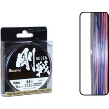 Gosen W8 Casting Pe 8 Örgü Spin Ip Misina 150MT Multi Color