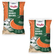Yayla Yerli Kırmızı Mercimek 2 kg X2