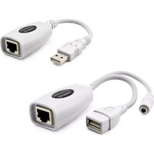 Keepro Usb rj45 extender adapter cat6 ile kablolu usb uzatma adaptörü 60m