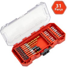 Titi 6516 Matkap Uçlu Adaptörlü Bits Uç Vidalama Seti 31 Parça