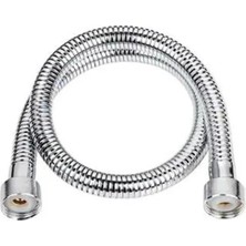 Mikasso 80CM Kısa Robot Tepe Duş Hortumu Tepe Duş Spiral Bej Plastik