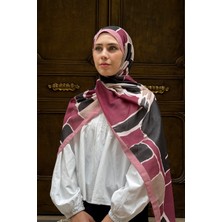 Levamor Kadın Empirme Soft Noly Geometrik Desenli Pamuklu Likralı Şal