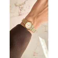 Oqqo Kyra Yuvarlak Kasa Gold Kadın Kol Saati