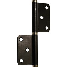 Mikasso Siyah Kaplamalı Çelik Menteşe Yönsüz Alüminyum