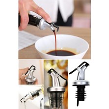 Mikasso Pratik Kapaklı Şişe Ucu Servis Aparatı Damlalık Chef 1ADET Mutfak Yağdanlık Tıpa Tapa Mantar Ev Cafe