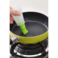 Mikasso Hazneli Silikon Yağ Sos ve Yumurta Fırçası Silikon