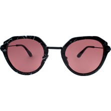 Prada  05Y 05W-06O 50  Erkek/kadın Siyah Geometrik Çerçeve Güneş Gözlüğü