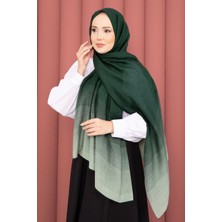 ECN Renk Geçişli Modern Şal Serisi Zümrüt