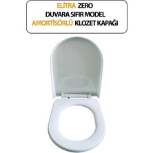 Trend Hause Klozet Kapağı, Duvara Sıfır, Elitra Zero , Amortisörlü, Hijyenik, Basit Kurulum Tak Kullan