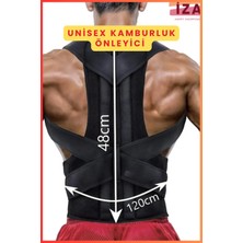 Figiza Balenli Dik Duruş Korsesi Ortopedik Unisex Kamburluk Önleyici Sırt Omuz Kifoz Skolyoz Sporcu Korsesi