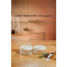 Zuri Design 2 Adet Yedek Kapak 140 cc Uyumlu Kavanoz Kapağı