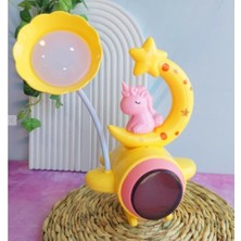 Ett Çocuk Odası Ay ve Unicorn Desenli Gece Lambası