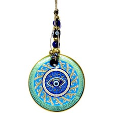 Ett Yaldızlı Turkuaz Renk Duvar Süsü Cam Duvar Dekoru