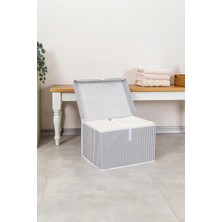 Mikasso Kartonlu Hurç Mini (40 x 30 x 26 Cm) Tela 40 x 30 Gri Eg