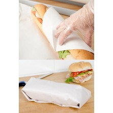 Mikasso 50 Adet 30X40 Sandviç Dürüm Hamburger Ekmek Paketleme Sarma Ambalaj Kağıdı 30 x 40