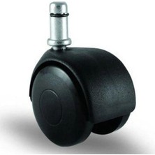 Mikasso Ofis Koltuk Sandalye Tekerleği 50 mm Pimli 1 Adet Koltuk Sandalye Tekerleği 50 mm Pimli Siyah
