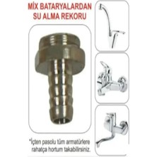 Mikasso Mix Bataryadan Su Alma-Hortum Bağlama Rekoru-Lavabo-Mutfak Batarya