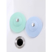 Mikasso Lavabo ve Küvet Tıkacı Süzgeç Silikon Lavabo Gider Tıpası Silikon