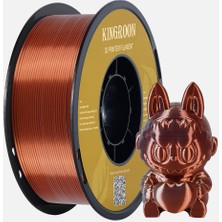 Kingroon Silk Üç Renk (Tri-Color) Pla Filament Altın-Gümüş-Bakır High Speed (600MM/S) - Bambu Lab ve K1 Uyumlu - 1.75MM 1 kg
