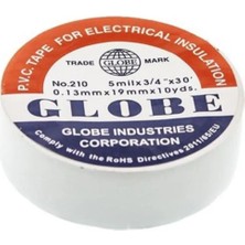 Mikasso Globe Beyaz Elektrik Bandı 10 mt Beyaz