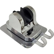 Mikasso Kendinden Yapışkanlı Duş Askı Aparatı Lif Askılıklı Gri Krom