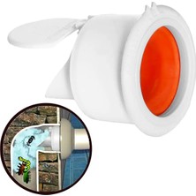 Mikasso Koku Önleyici Kapaklı Mufmatik Lavabo Sifon Tahliye Gideri Haşere Böcek Engelleyici Yaysız Çekvalf