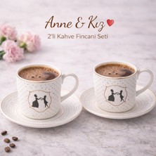 Ayzem Mom New Bone 2 Kişilik Kahve Fincan Takımı 90ML