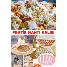 Mikasso Pratik Mantı Kalıbı Mantı Hamur Kesme Aparatı Büyük Boy Seri Mantımatik Mantı Hazırlama Aleti Plasti