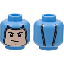 LEGO Minifigür Parçaları: Kafa: 3626PB3012