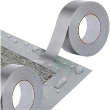 Mikasso Gri Tamir Bandı 50MM x 10 Metre Kraf Çok Amaçlı Duct Tape Kanallı Takviye Bant