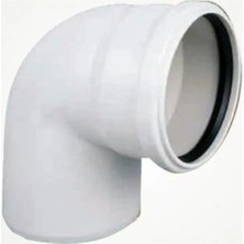 Mikasso Pvc Atık Su Borusu 3,2 mm 50 Lik 90 Derece Dirsek