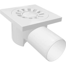 Mikasso Plastik Yer Sifonu Yandan Çıkışlı, Yer Süzgeci 10X10 50 mm