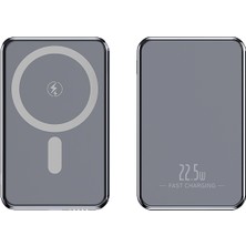 Avcı Teknoloji Market 5000 Mah Kablosuz Powerbank 15W Manyetik Wireless Hızlı Şarj Taşınabilir Ince Şarj Cihazı