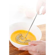 Mikasso Yaylı Yumurta Çırpıcı Metal Yeni Model Mikser Krem Sos Karıştırıcı Paslanmaz Çelik