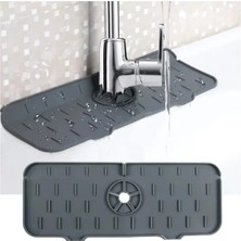 Mikasso Premium Kalite Evye Mutfak Lavabo Bataryası Musluk Altı Su Emici Matı Su Sızdırmaz Önleyici Mat Siya