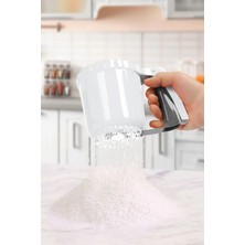 Mikasso Pratik Un Eleği Beyaz Ortomatik Elek