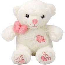 3186 Papyonlu Peluş Ayı 30 cm -Nessiworldman